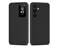 Etui do telefonów TECH-PROTECT Smart Wallet Do Galaxy S25 FE Matte Black 5906302332892